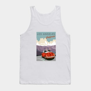 Los Angeles, Vintage Travel Tank Top